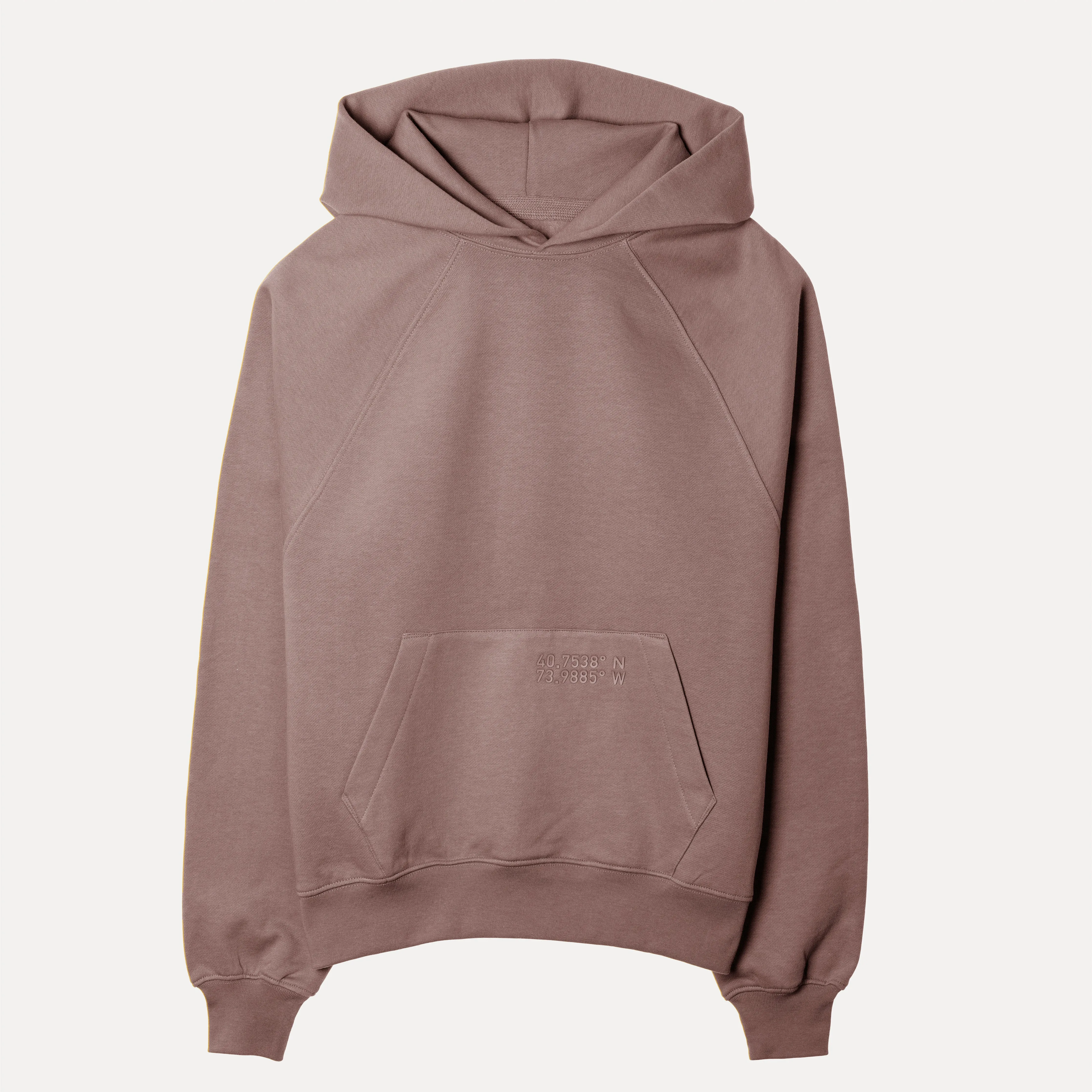 Womens Oversized Raglan Fleece Hoodie - Antler
