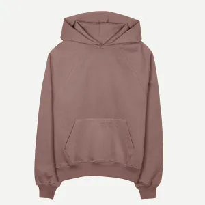 Womens Oversized Raglan Fleece Hoodie - Antler