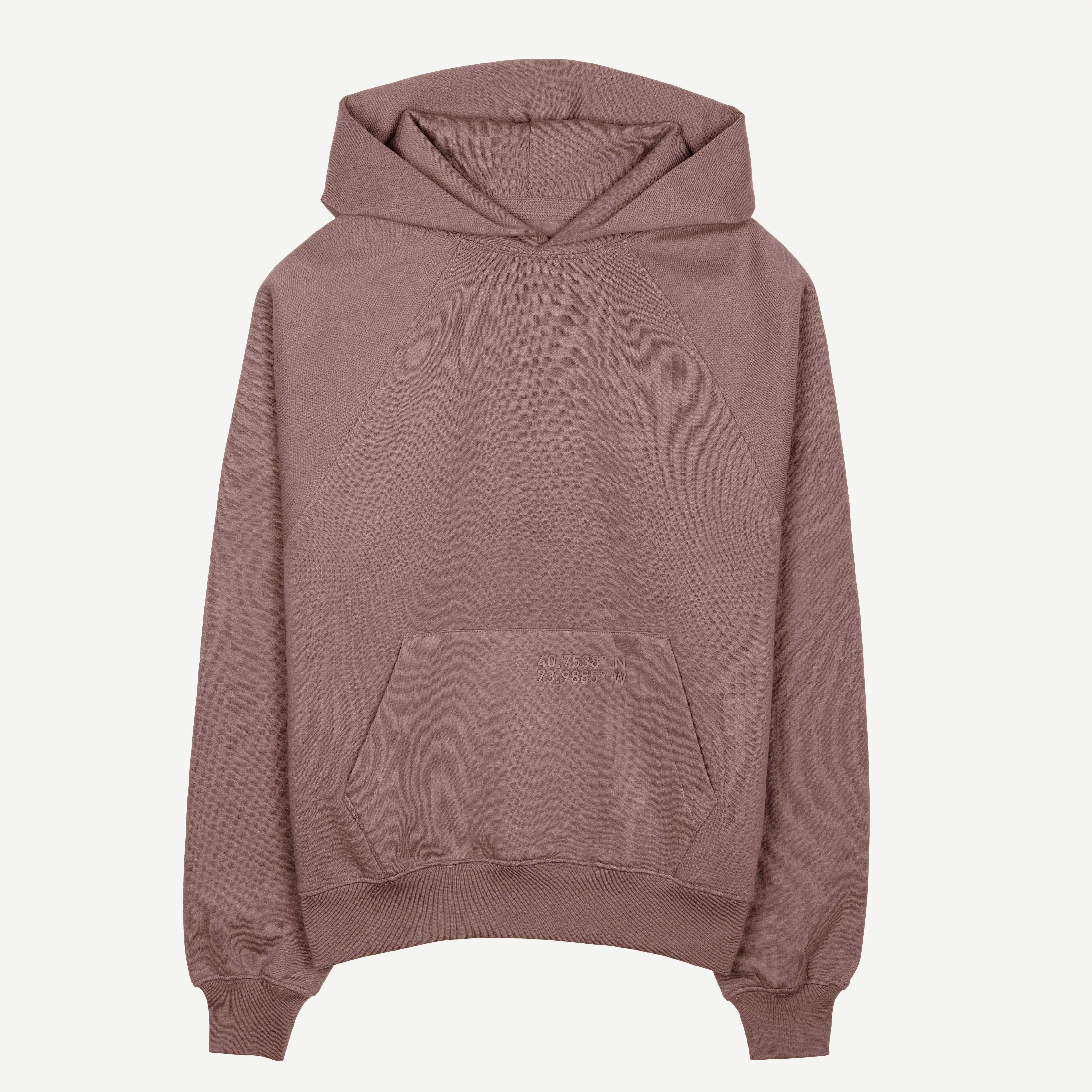 Womens Oversized Raglan Fleece Hoodie - Antler