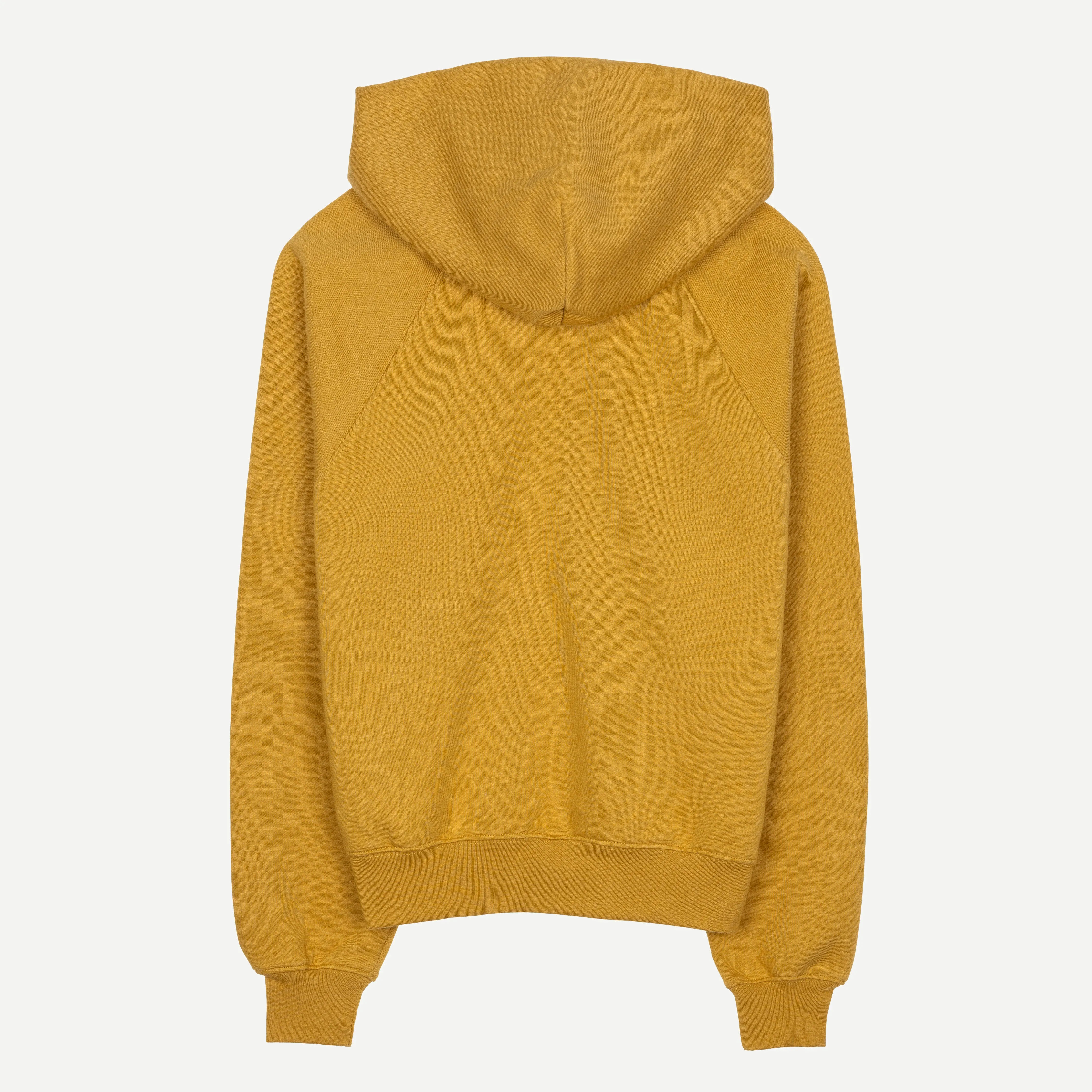 Womens Oversized Raglan Fleece Hoodie - Honey Mustard
