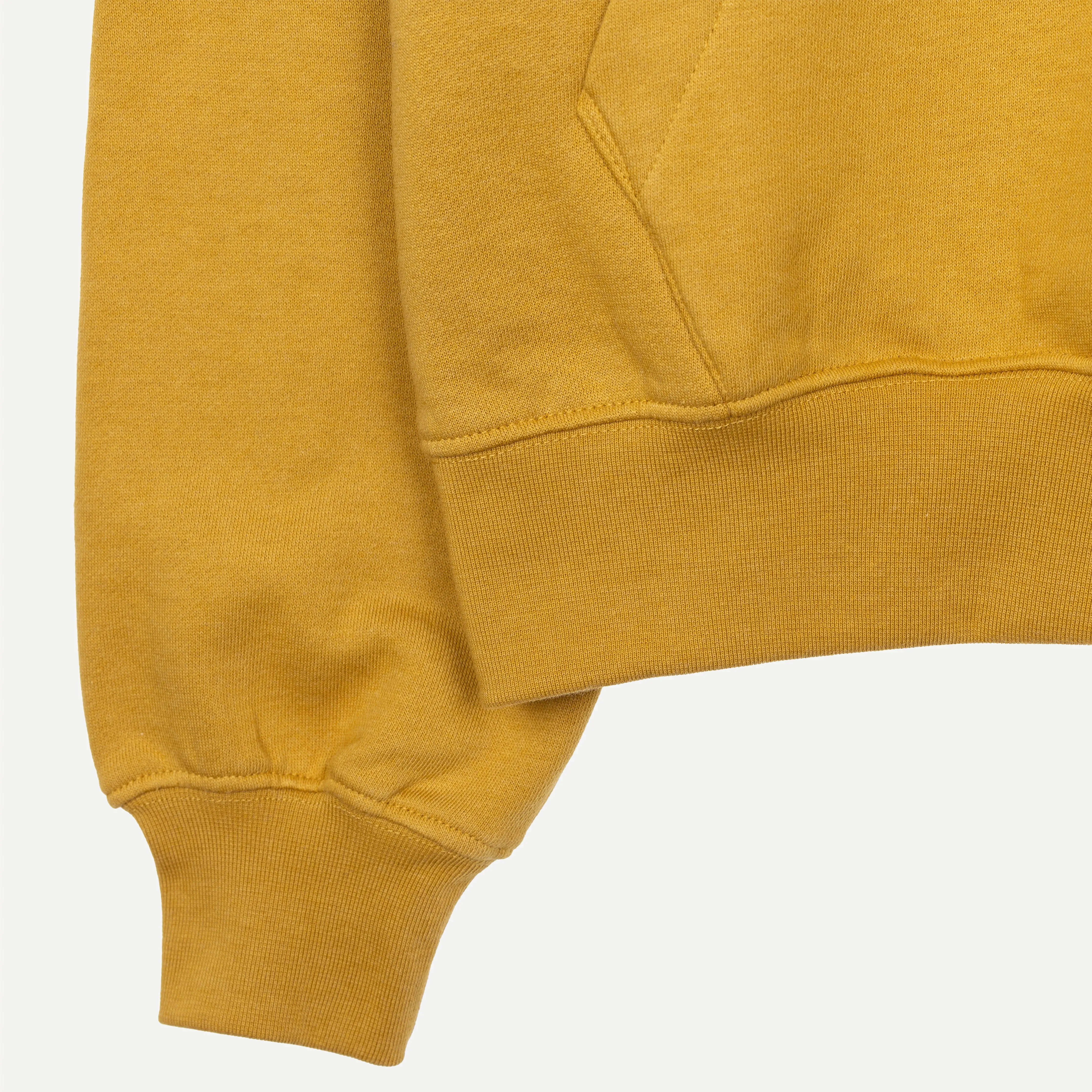 Womens Oversized Raglan Fleece Hoodie - Honey Mustard