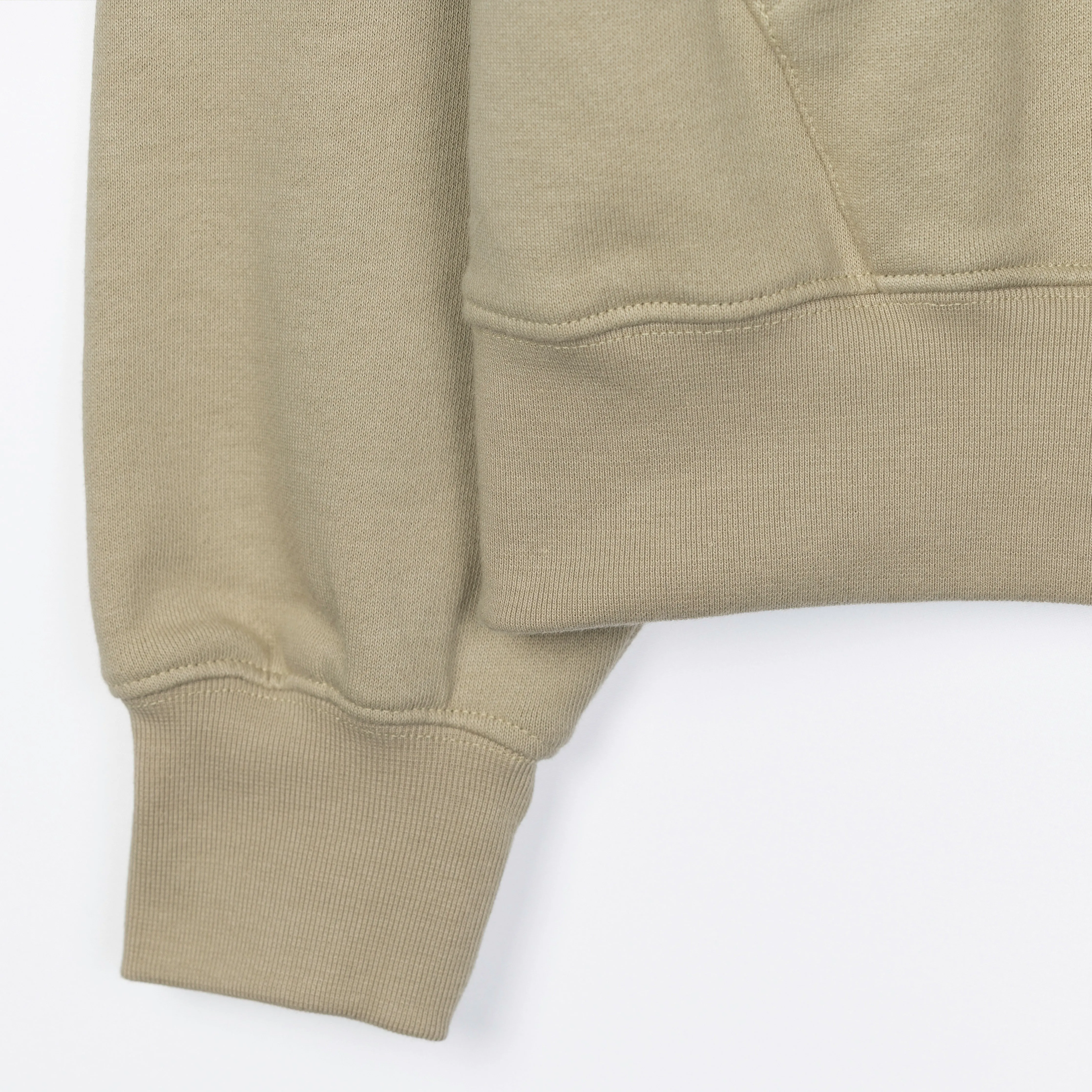 Womens Oversized Raglan Fleece Hoodie - Oatmeal