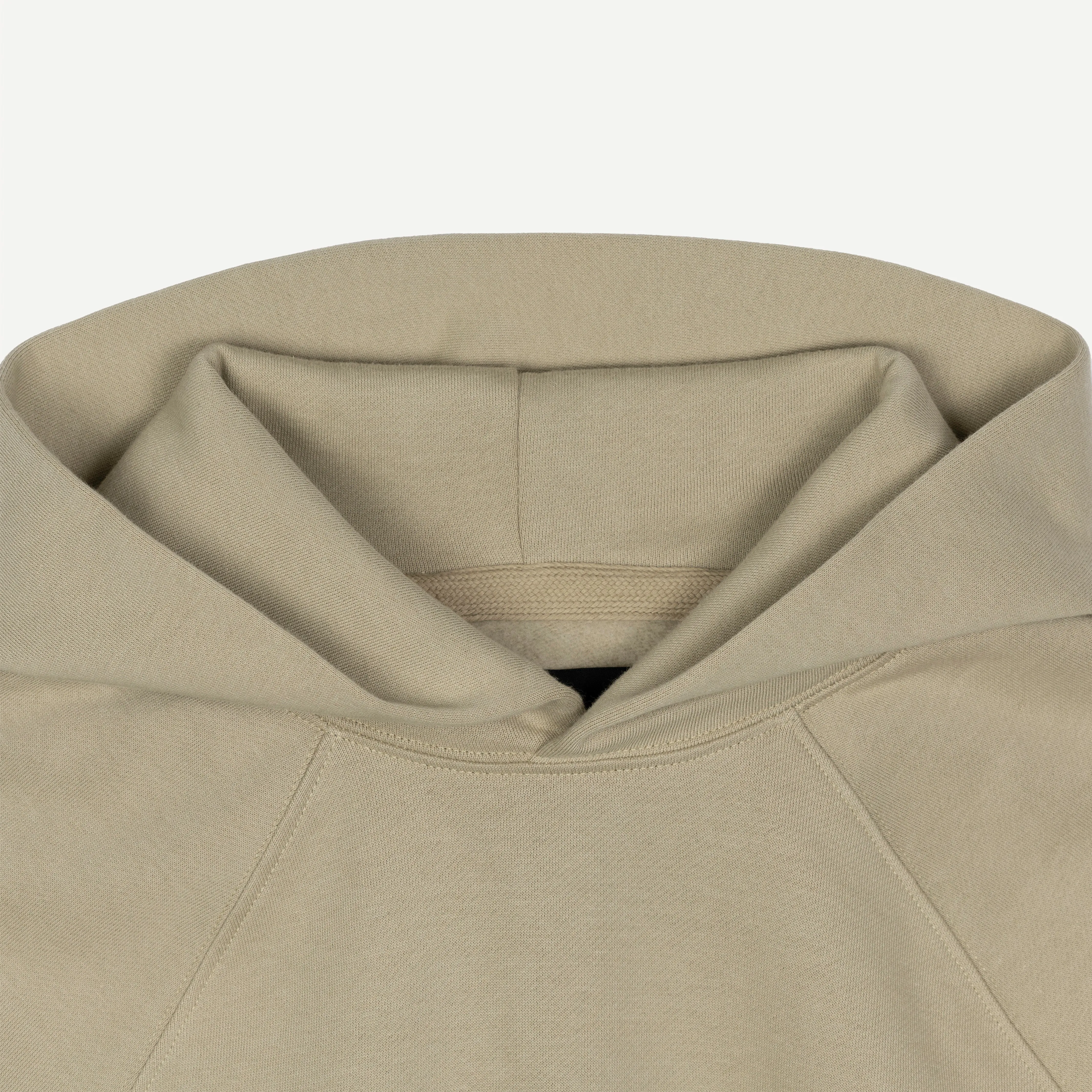 Womens Oversized Raglan Fleece Hoodie - Oatmeal