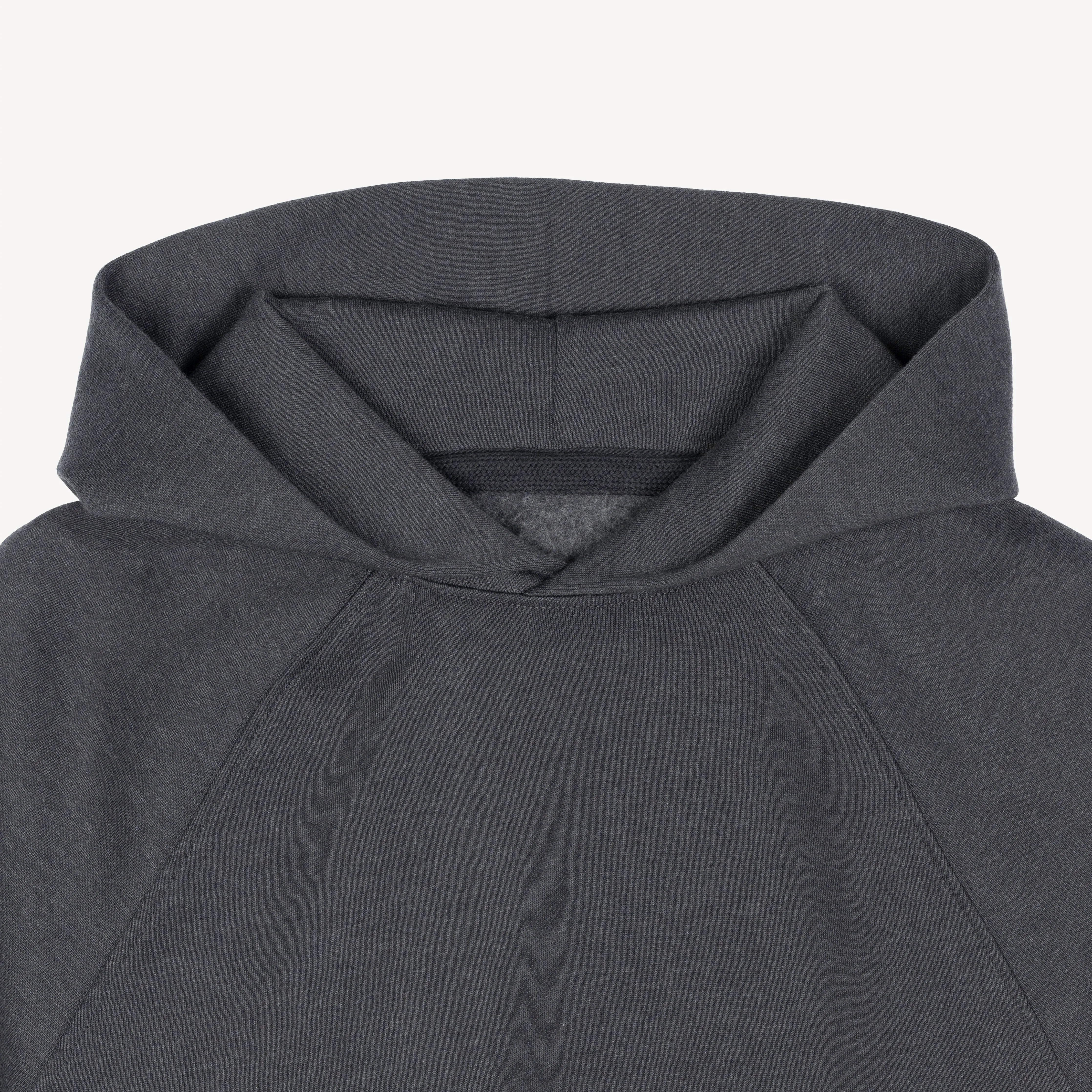 Womens Oversized Raglan Fleece Hoodie - Woodland Grey