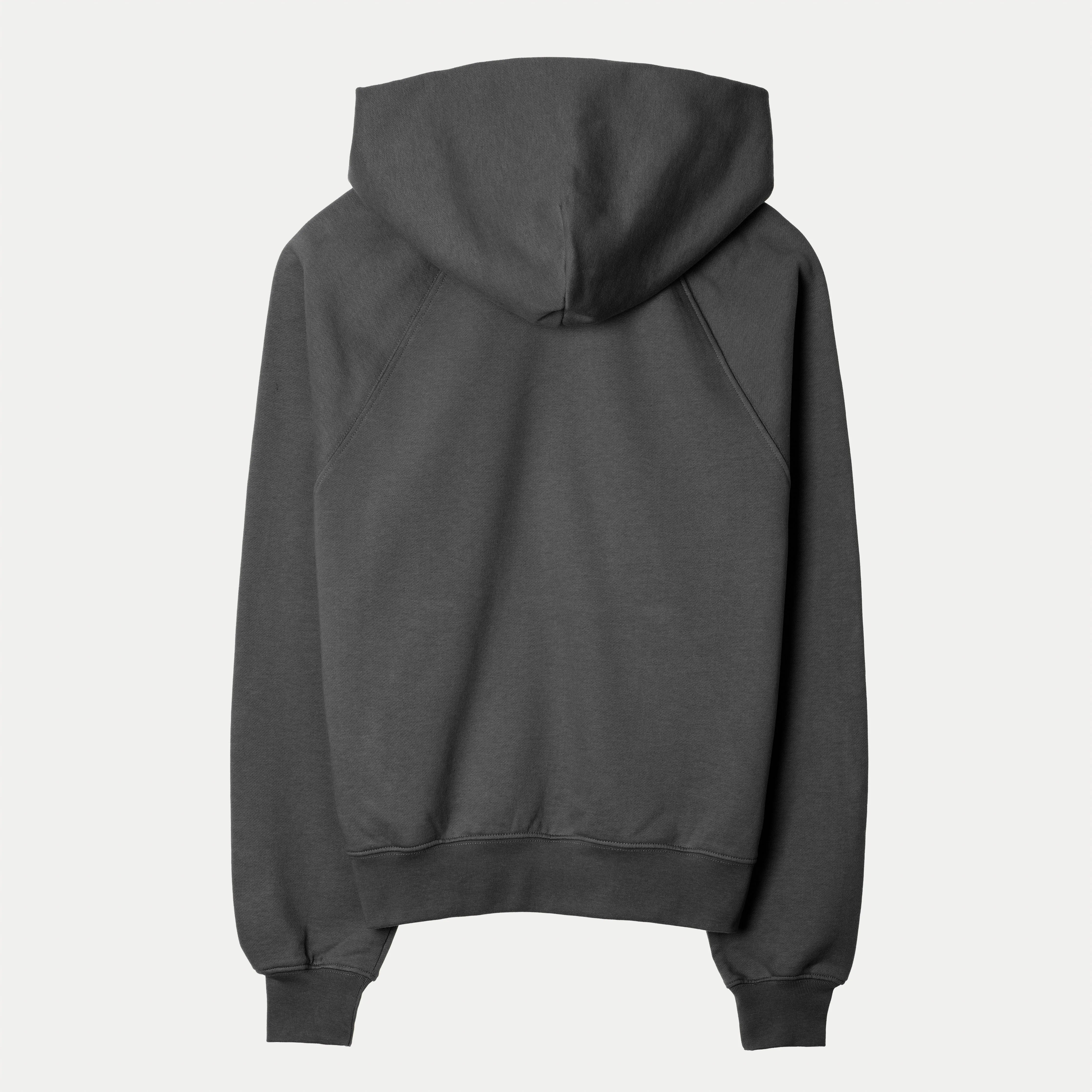 Womens Oversized Raglan Fleece Hoodie - Woodland Grey