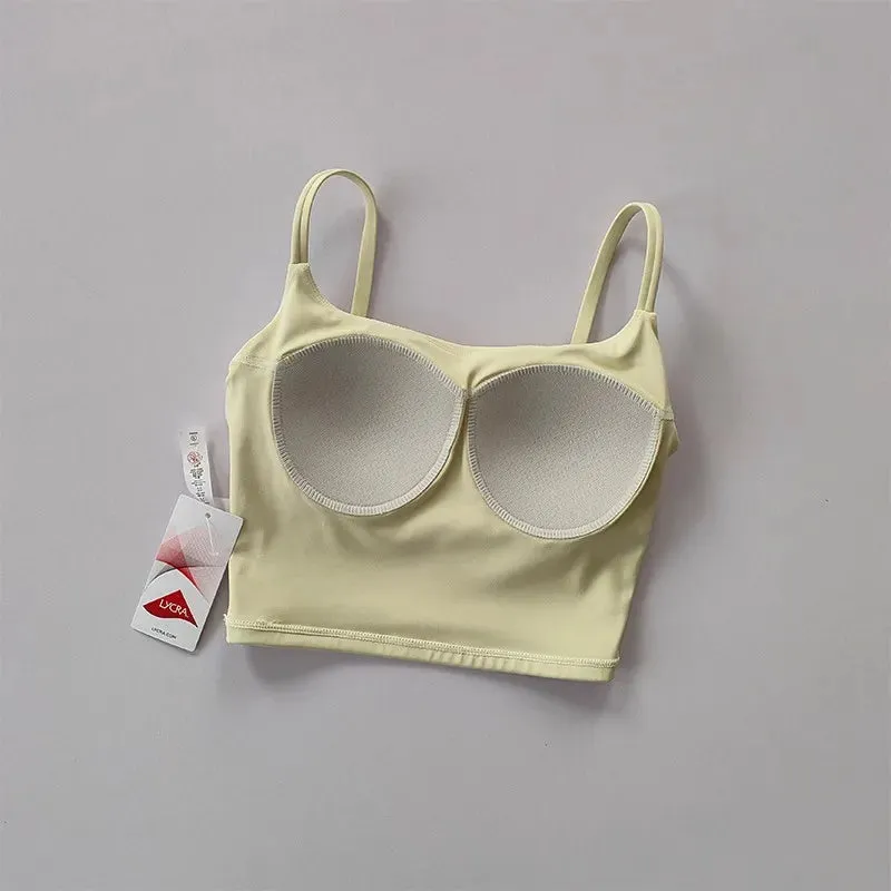 Women's Push-Up Fitness Yoga Bra - Breathable Running Vest - Gym Sports Bra with Pad