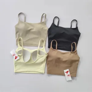 Women's Push-Up Fitness Yoga Bra - Breathable Running Vest - Gym Sports Bra with Pad
