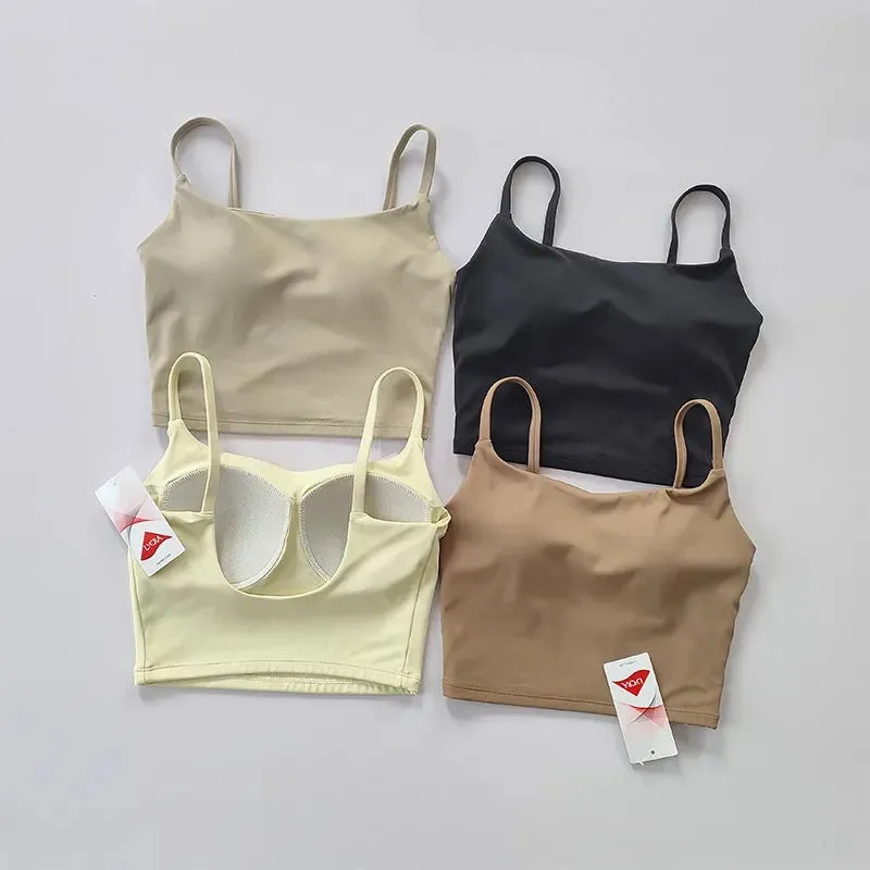 Women's Push-Up Fitness Yoga Bra - Breathable Running Vest - Gym Sports Bra with Pad