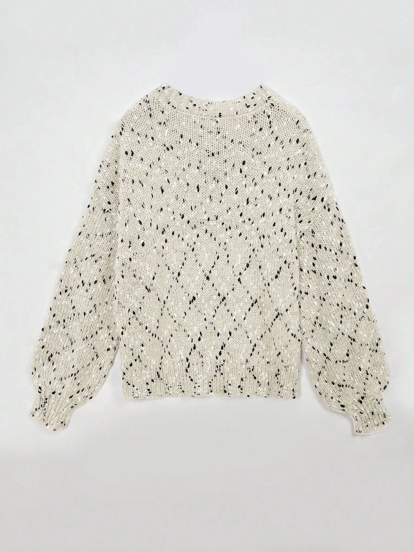 Women's Tie-Dye Lantern Sleeve Sweater
