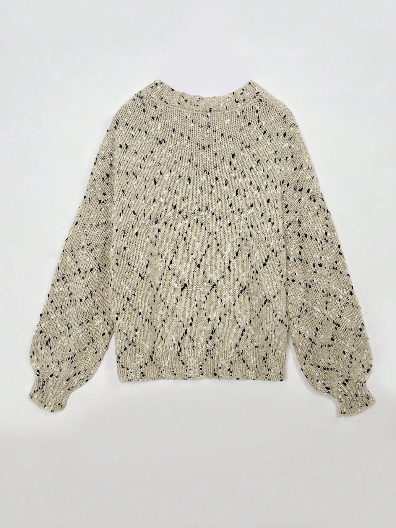 Women's Tie-Dye Lantern Sleeve Sweater