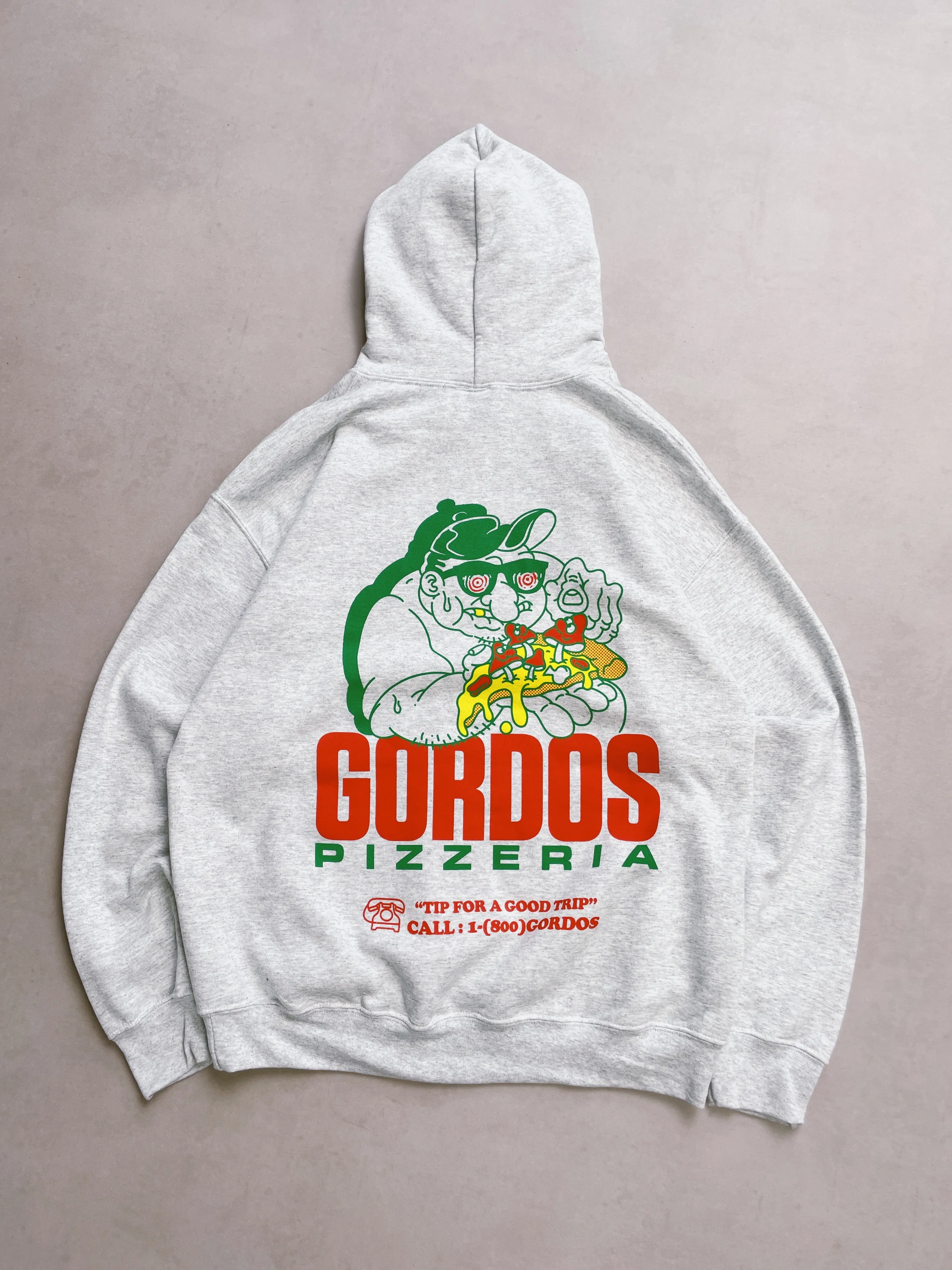World Famous Gordos 'Good Trip' Hoodie - Ash Grey