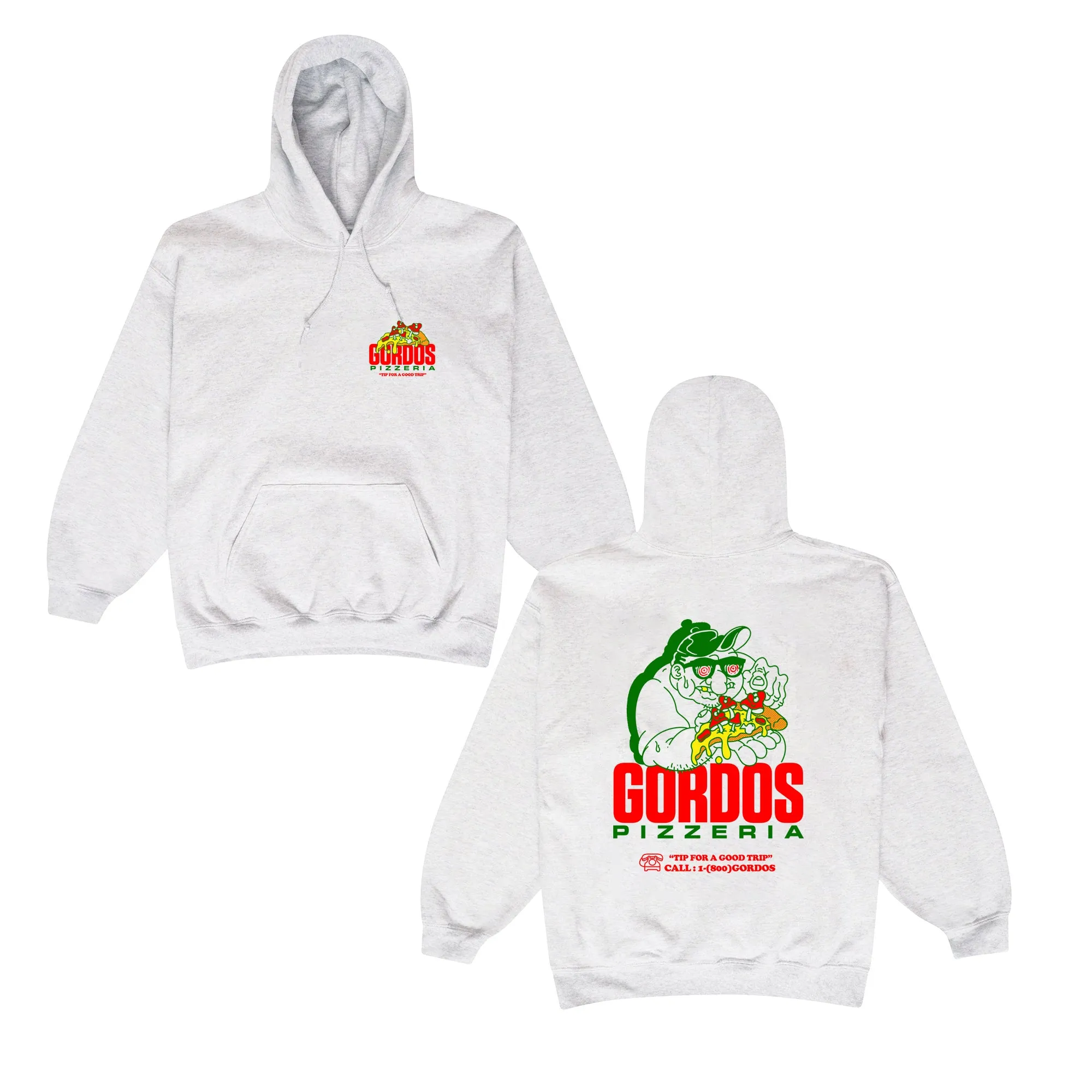 World Famous Gordos 'Good Trip' Hoodie - Ash Grey