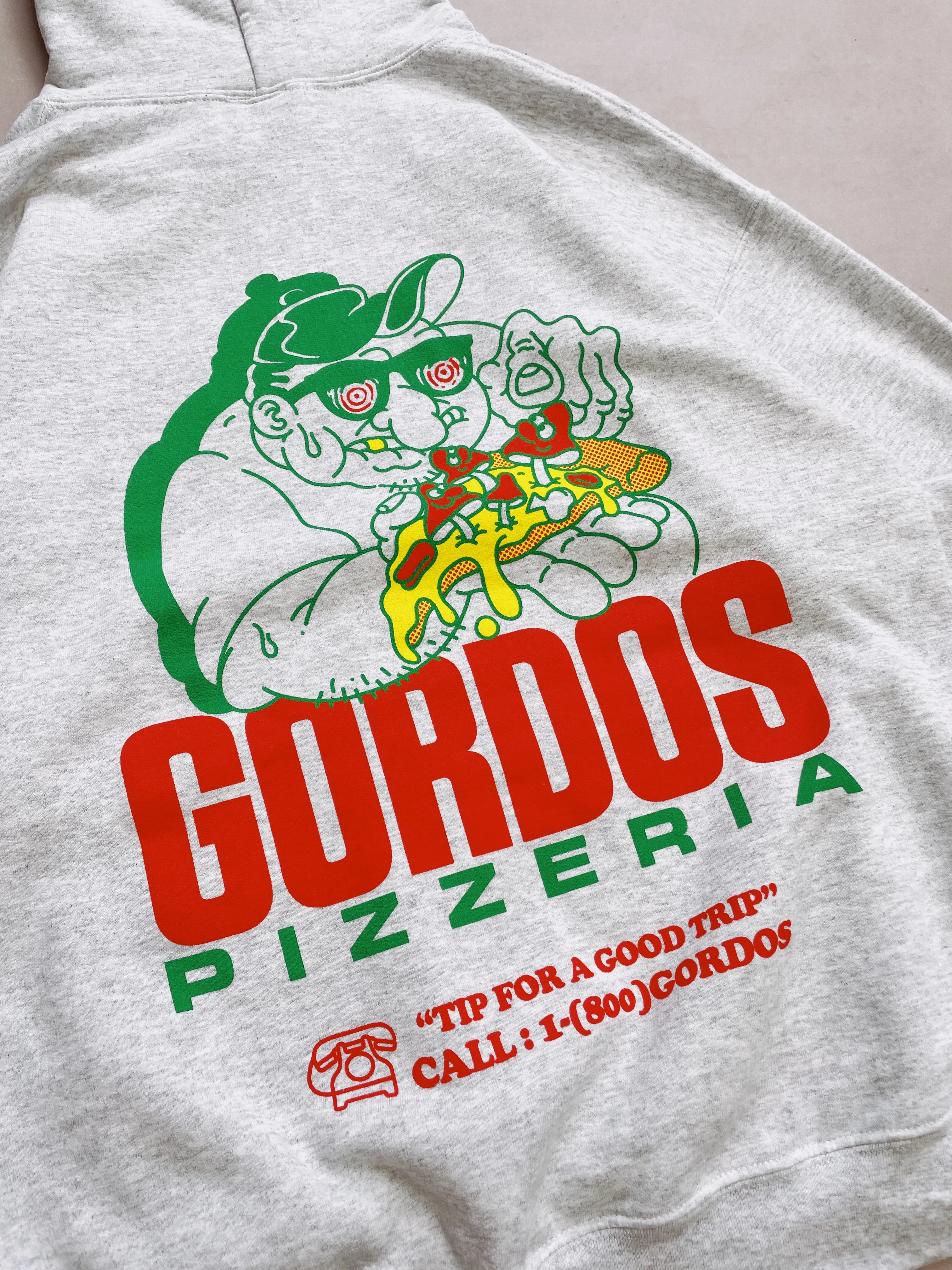 World Famous Gordos 'Good Trip' Hoodie - Ash Grey