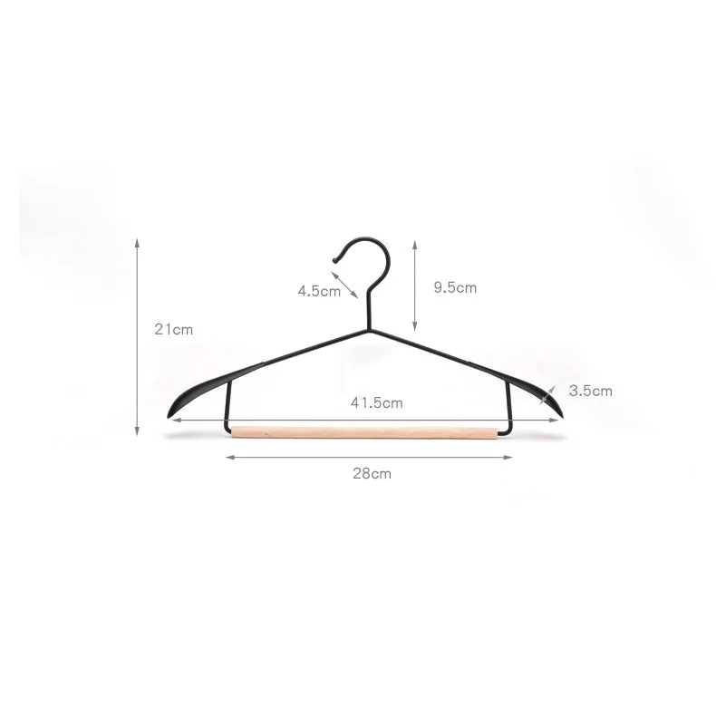 Wrought Iron Solid Wood Hanger Household