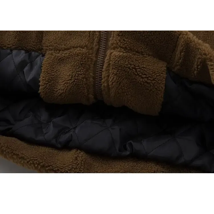 Y2K Furry Fleece Zip Jacket for Warmth and Style