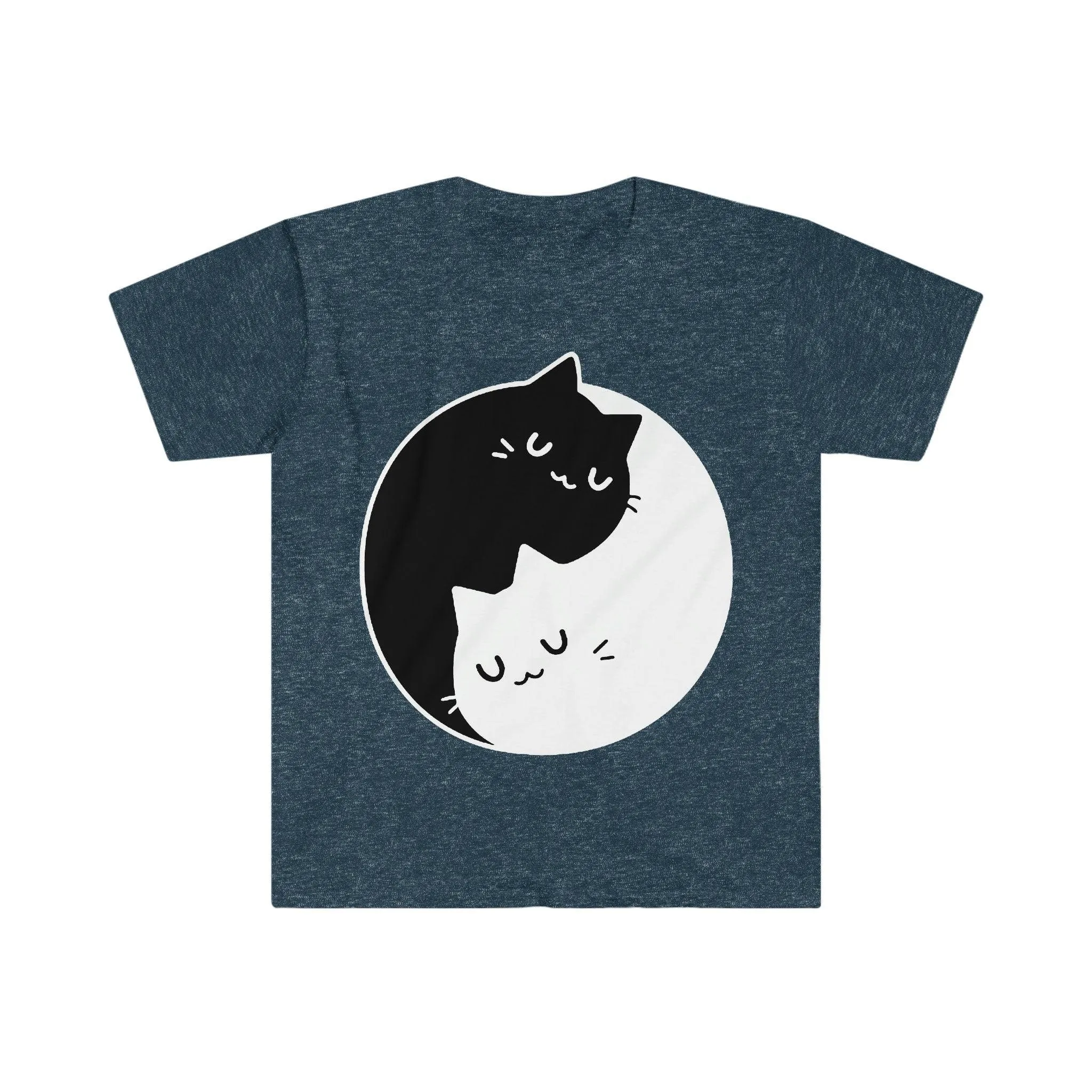 Yin Yang Cats T-Shirts , Yin Yang Duality || Yin Yang Cats || Perfect Gift - S M L Xl - Ladies, Men Unisex || Bff Couple Gift Ideas,Cat Mom