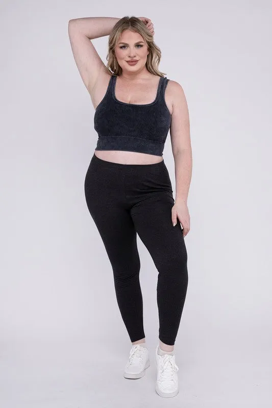 ZENANA Plus Premium Cotton Full Length Leggings