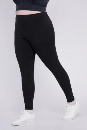 ZENANA Plus Premium Cotton Full Length Leggings